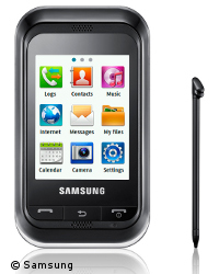 Passend zur neuen "Handy Internet Flat" bietet VIVA Mobile Touchscreen-Handys wie z.B. das Samsung C3300 an